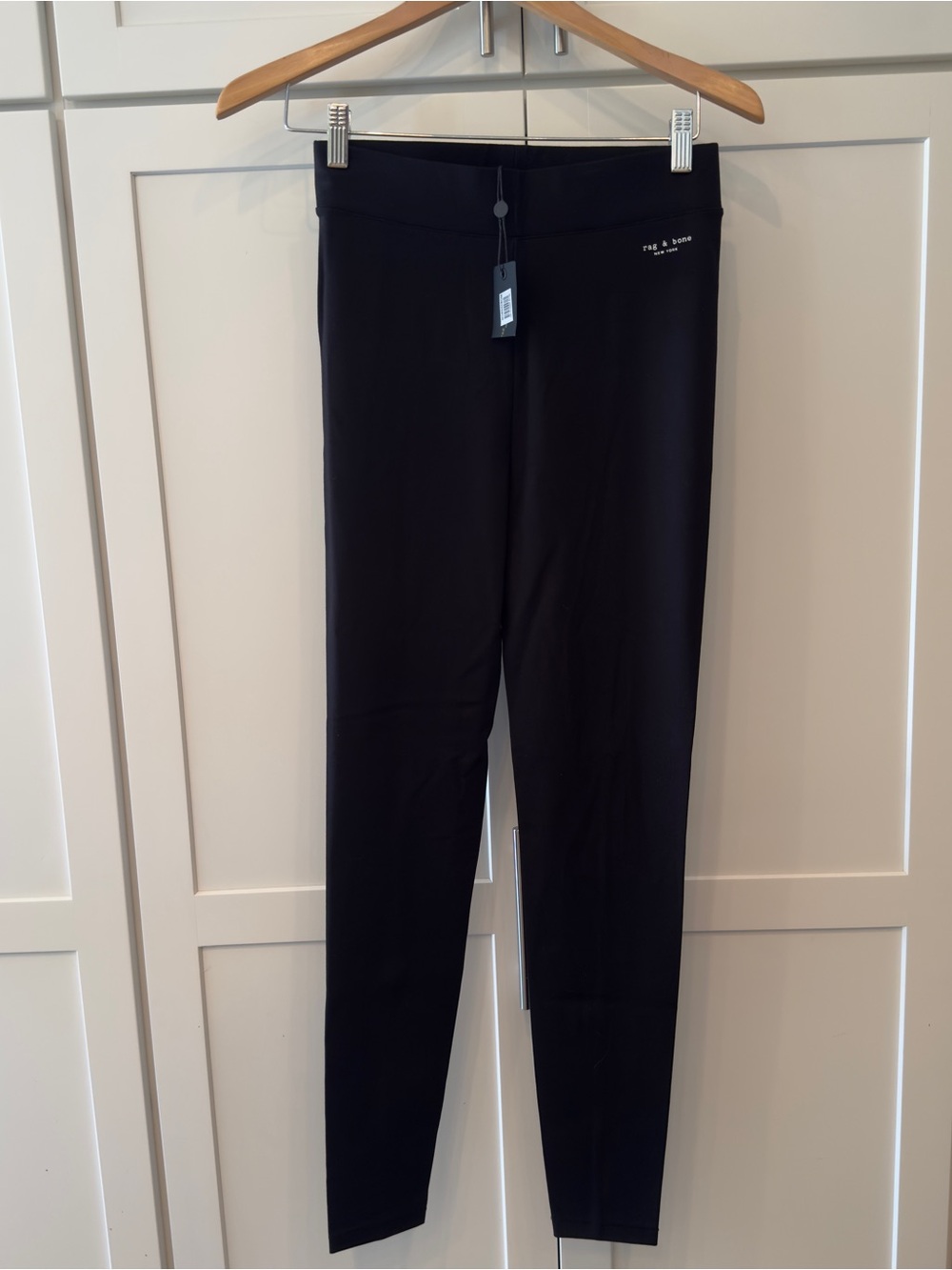 rag & bone The Marina Black Stretch High-Rise Leggings Size SP NWT